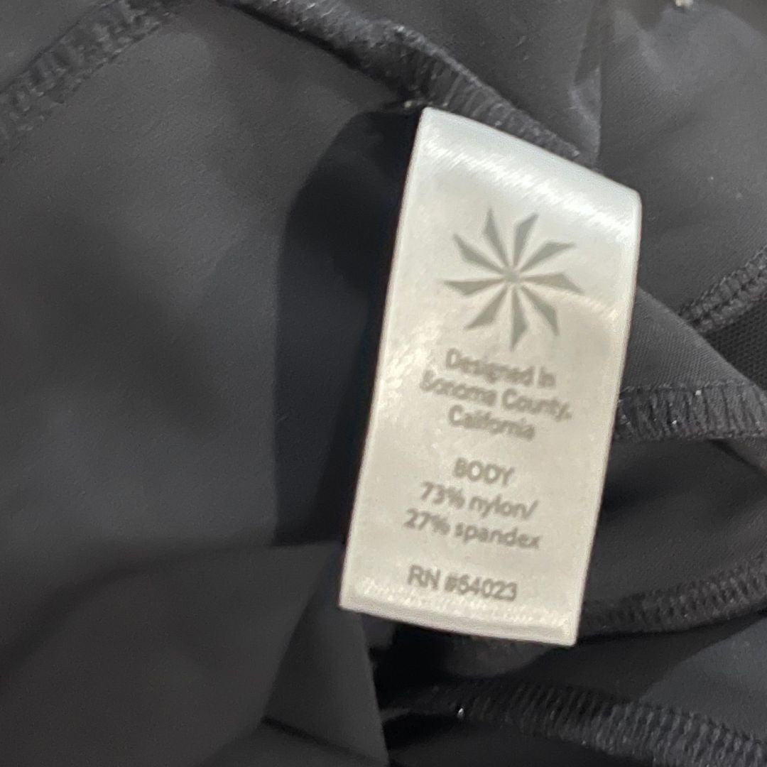 Athleta Legging Black Pants Womens XS Black Zipper Pockets Yoga Athletic Gym