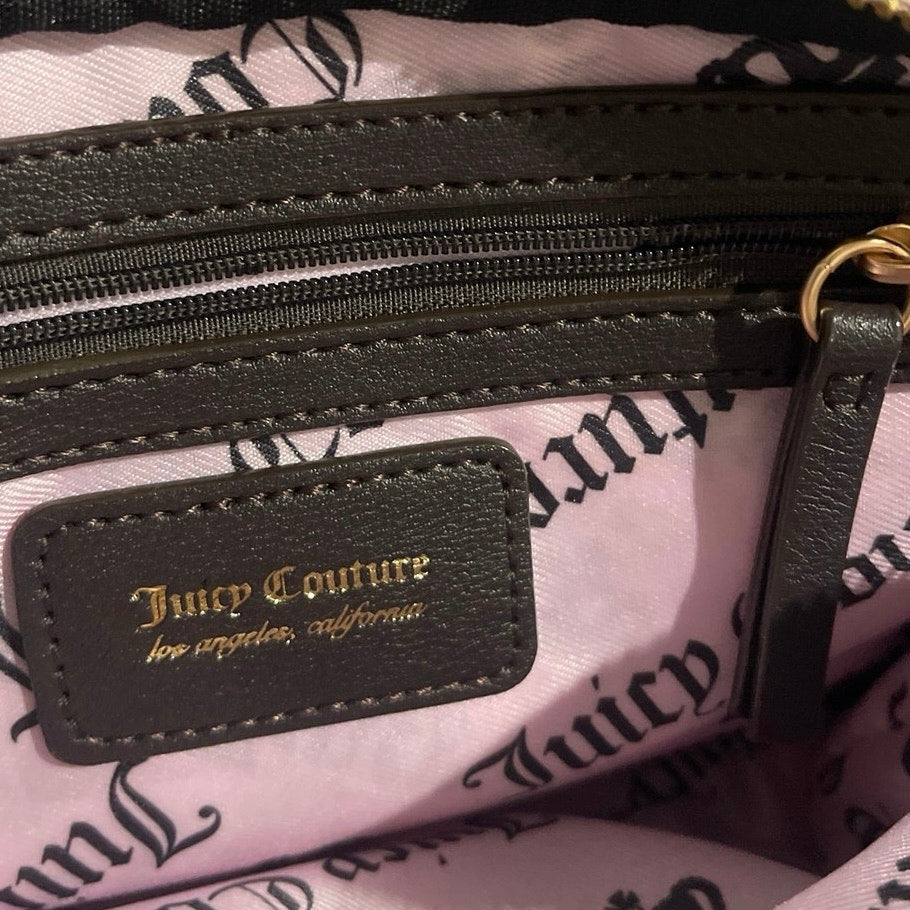 Juicy Couture Heritage Velour Camera Bag Dusty Pink Crossbody Y2K