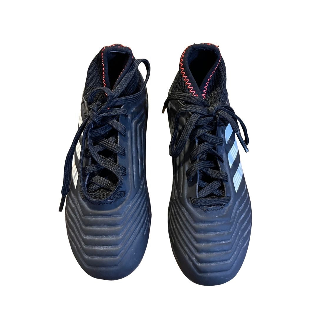 Adidas Predator Cleats 18.3 FG JR Black White Gold Kids SZ 11 Sports Soccer