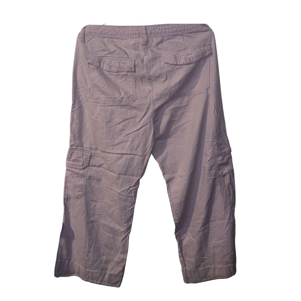 Arizona Jean Co. Cropped Cargo Pants Lavender Size 11 Utility Streetwear Relaxed