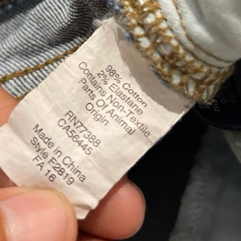 Madewell The Slim Boyjean Denim Jeans Size 27 Classic Straight Leg Fit Mid Rise