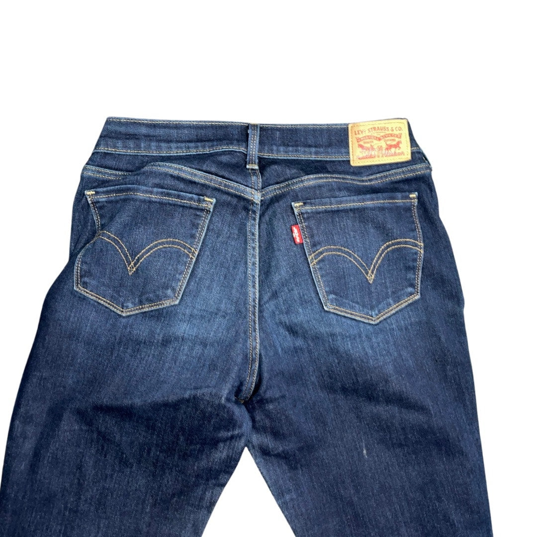 Women Dark Blue Wash 505 Levi's Straight Leg Size 4