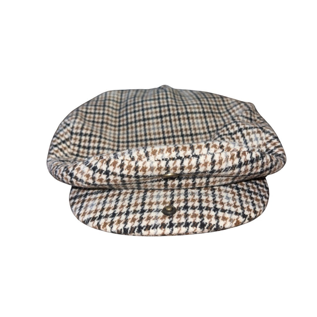 Brixton Hooligan Snap Cap Newspaper Boy Small White Desert Palm 20s inspired NWT