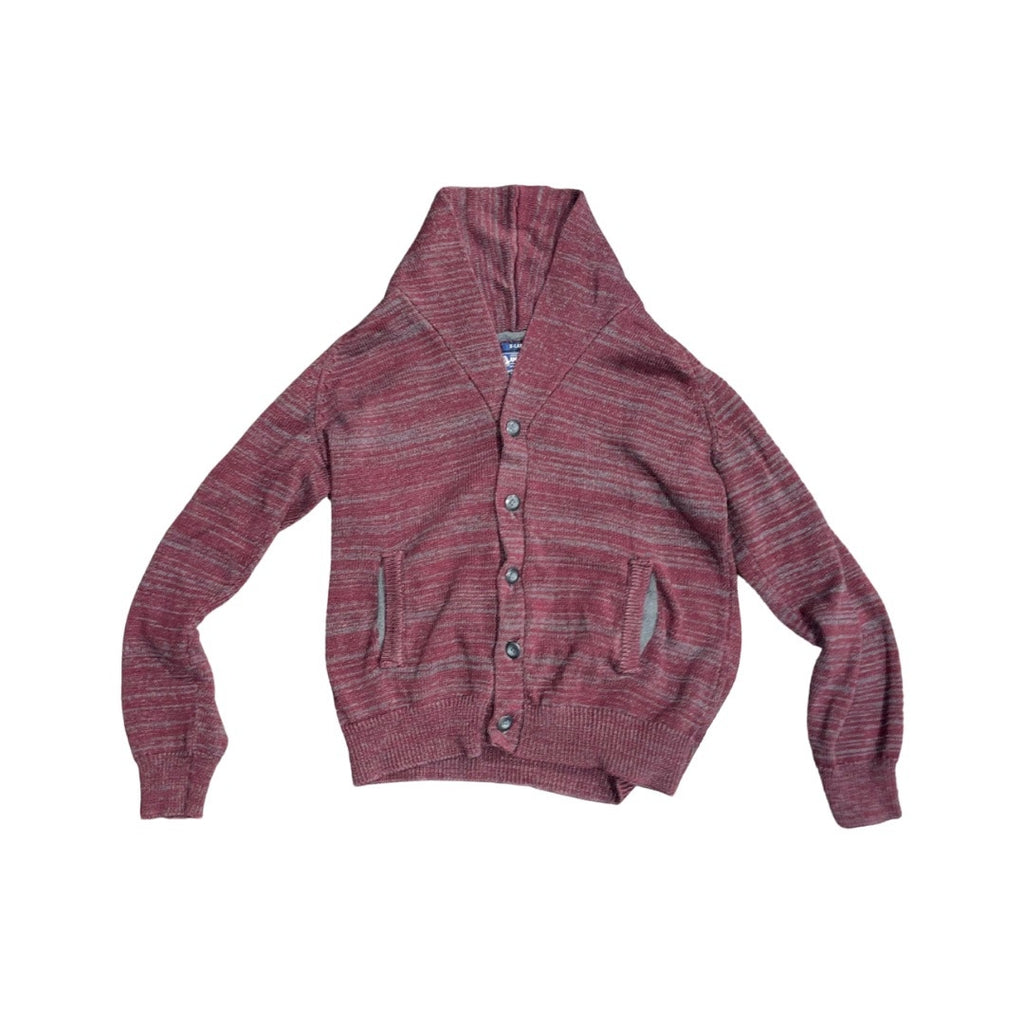 American Rag Cardigan Sweater Button up Patch elbows 100% cotton academia preppy