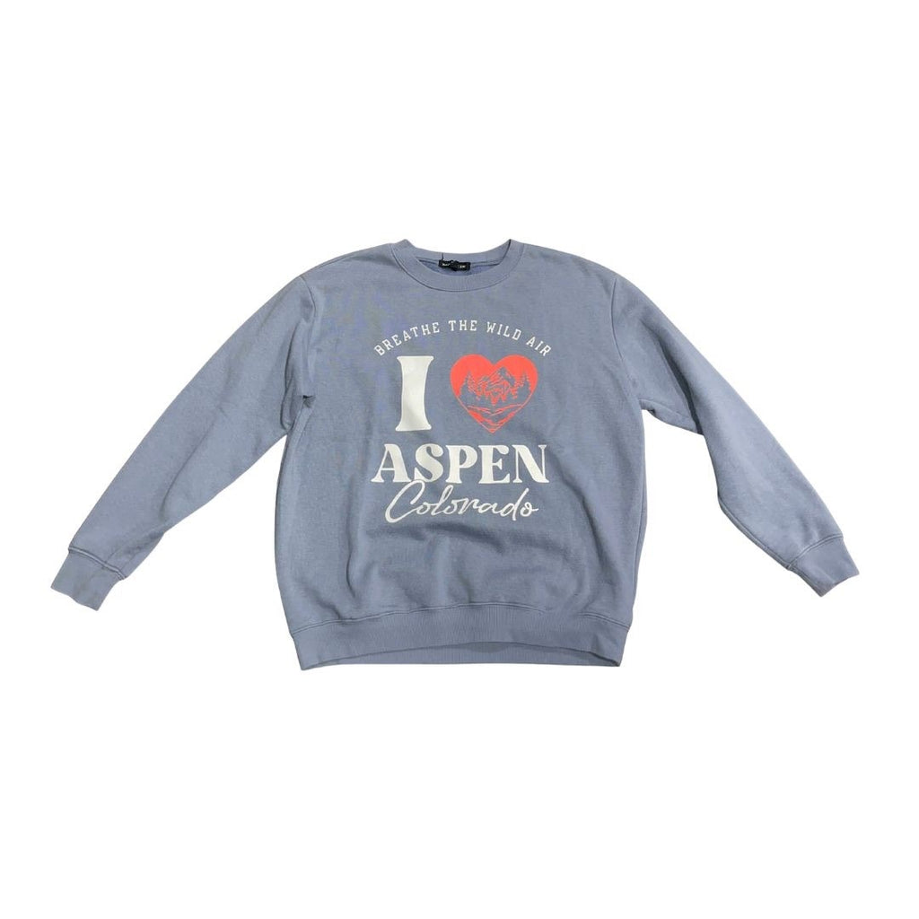 Bundle of 2 Crewneck Novelty Sweatshirts San Francisco Aspen Colorado SZ Medium