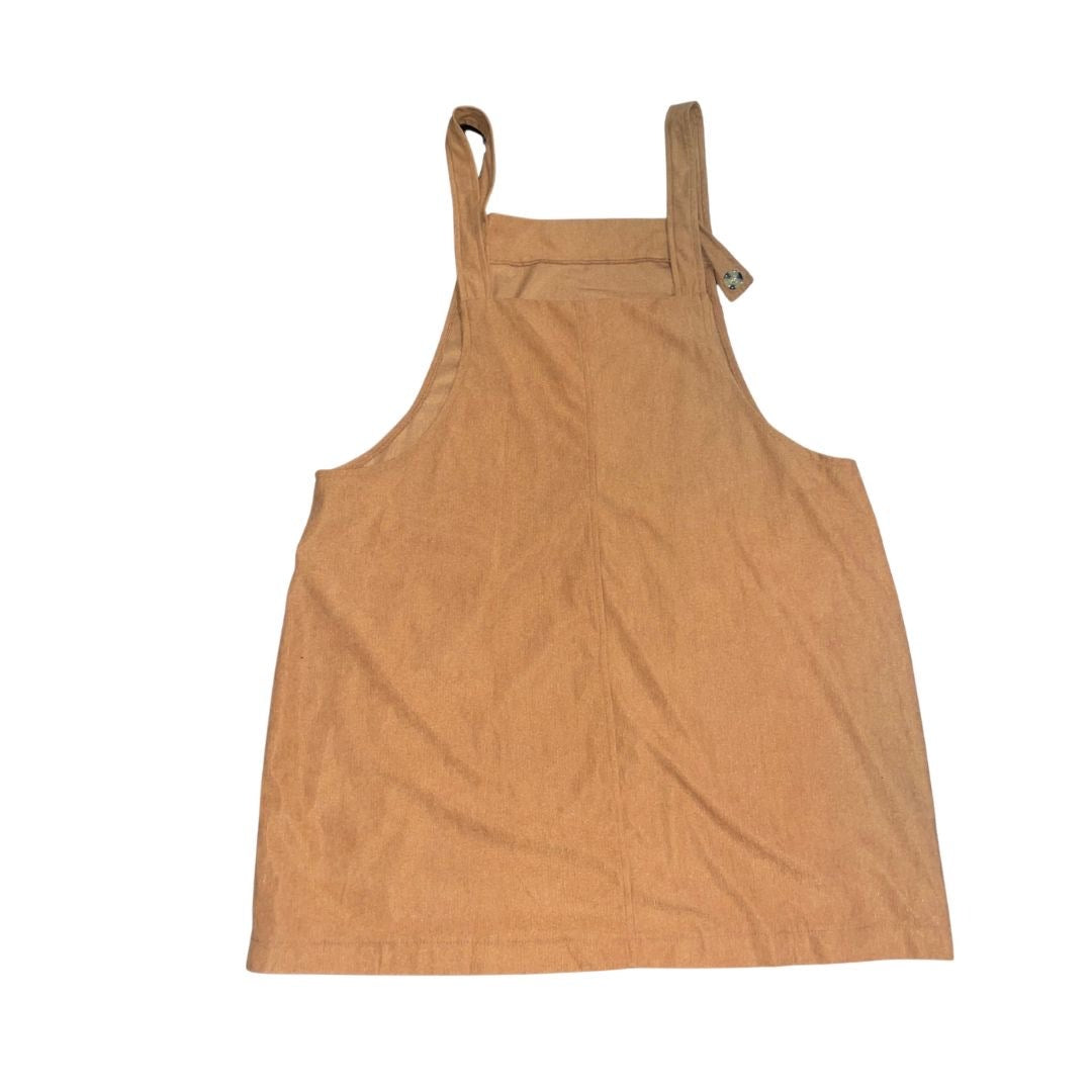 Haute Fox Brown Corduroy Overall Dress Plus Size 3X Preppy Academia School Girl