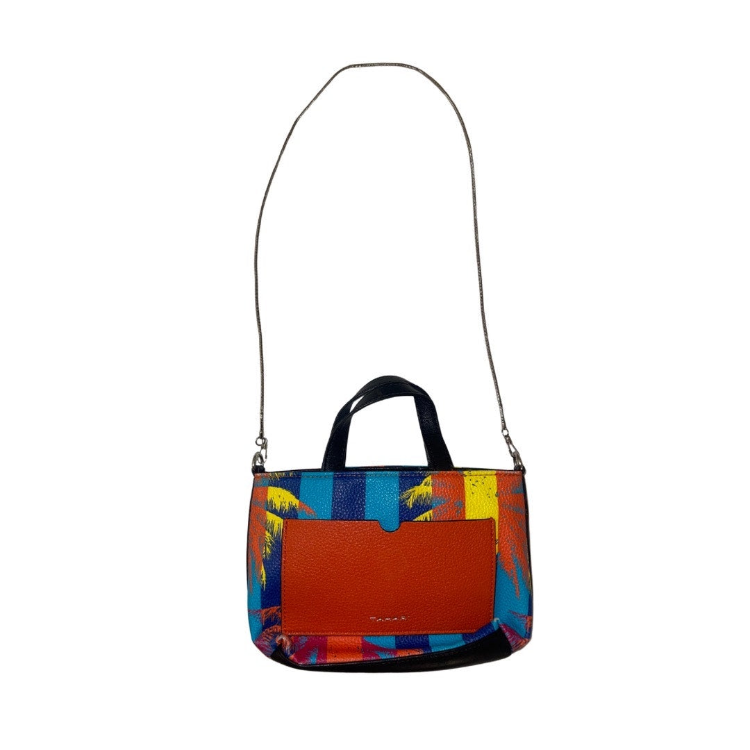 Tahari Small Crossbody Multi Palm Print purse Handbag