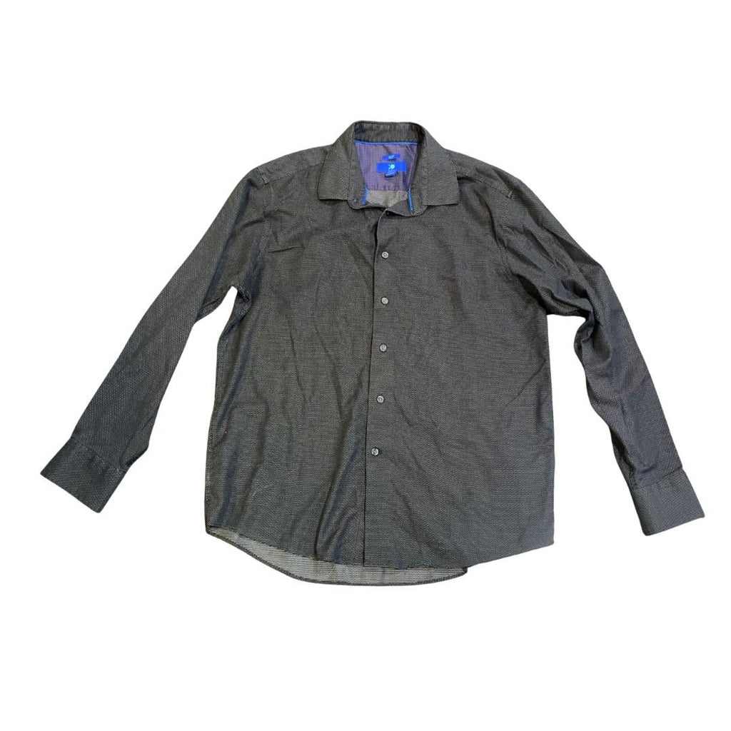 Egara Men Dress Slim Fit Long Sleeve Shirt Size XL Business Casual Office