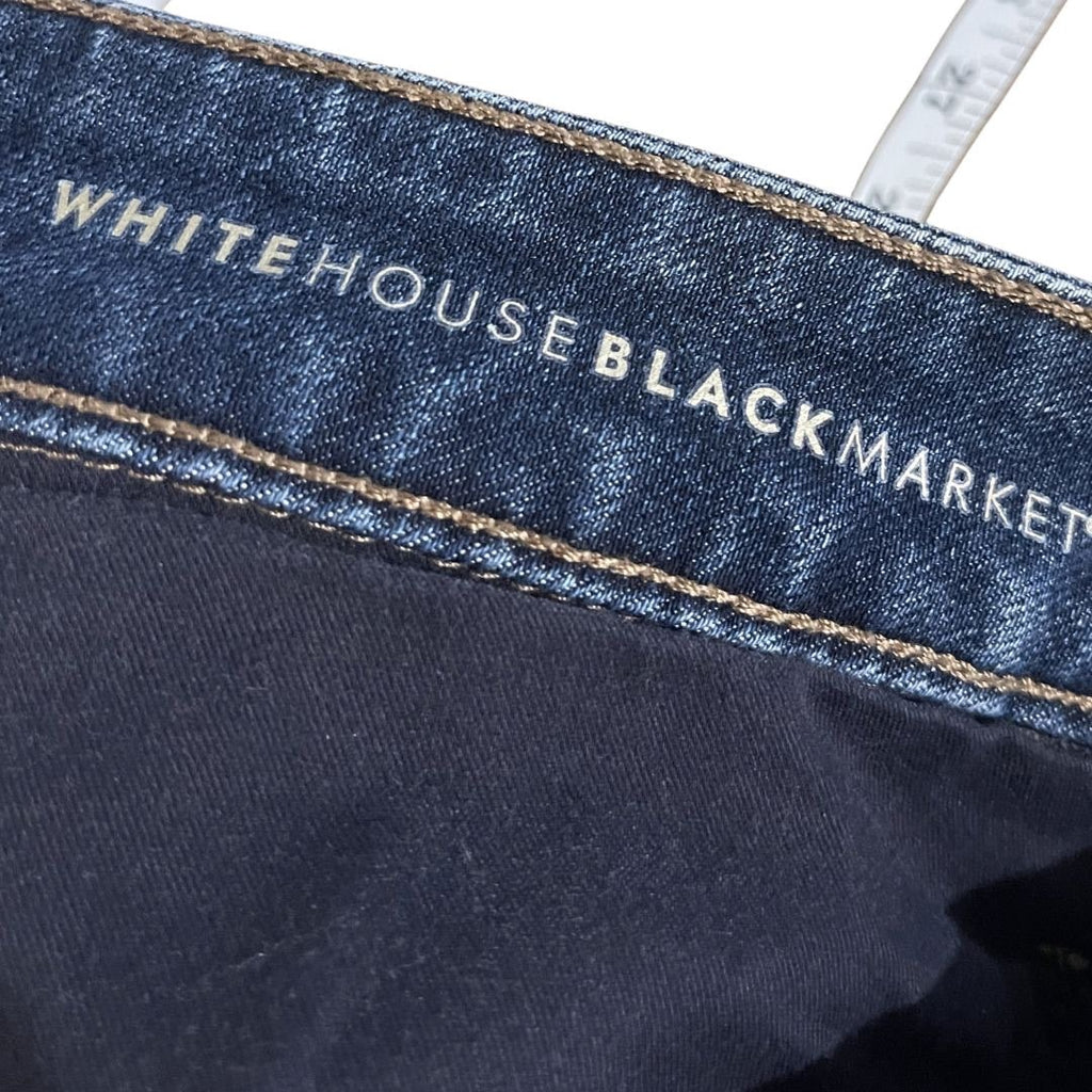 White House Black Market The Straight Crop Denim Jeans Size 8 Casual Chic