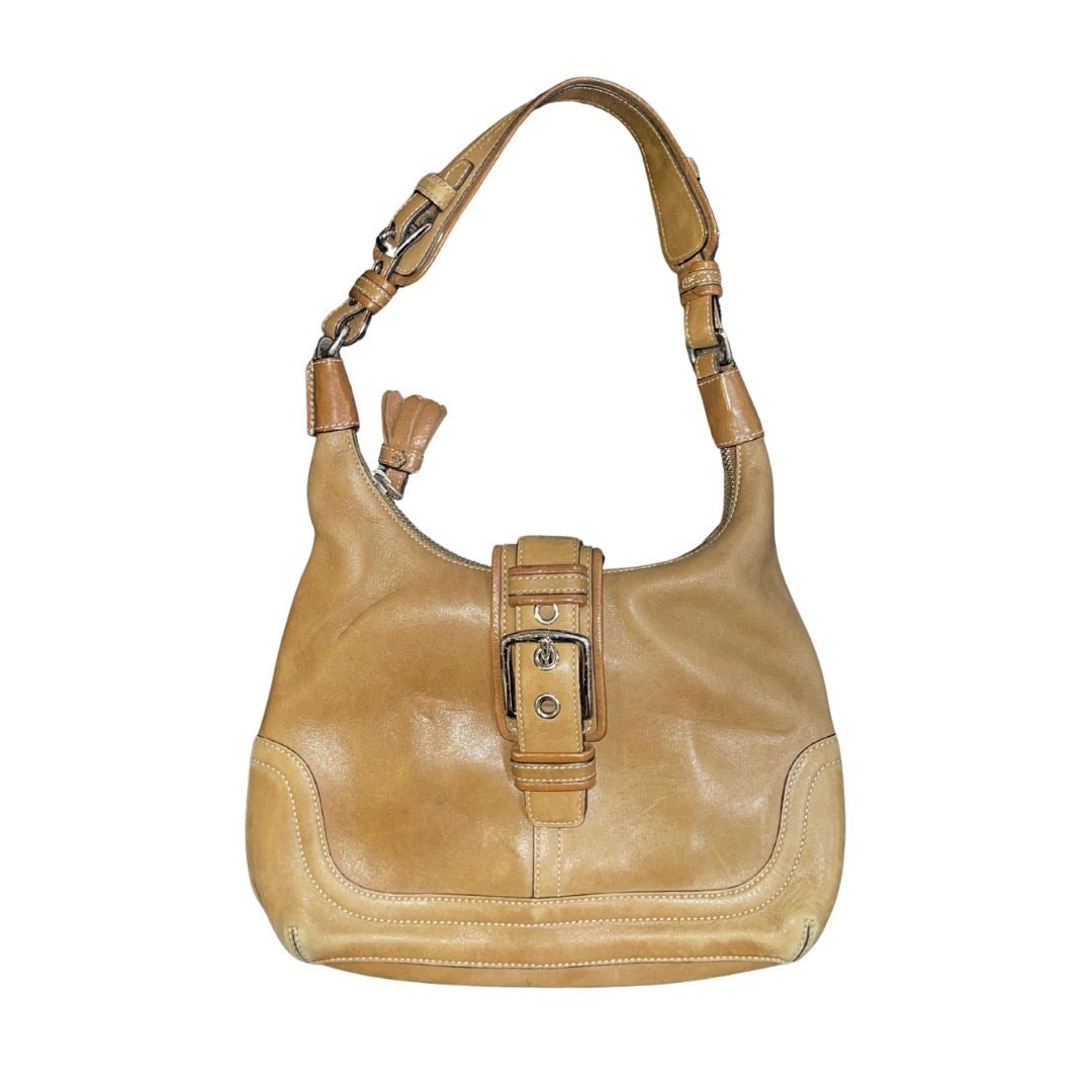 Coach Hamptons Soho Hobo Leather Shoulder Bag Style E04S 7462 Y2K 2000's Vintage