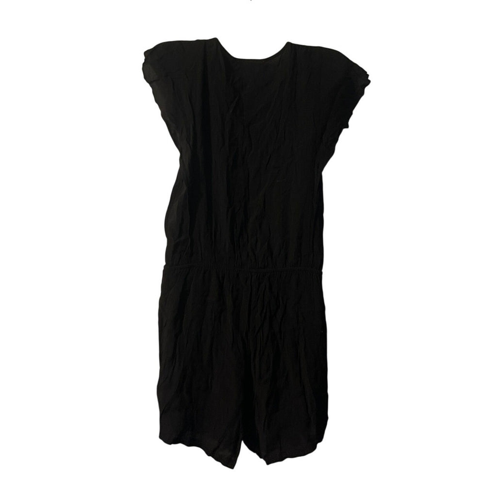 DR2 Daniel Rainn V-Neck Romper Short Jumpsuit SZ S Crinkle Lightweight One piece