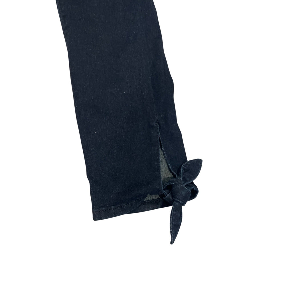 Gap Denim Jegging Indigo Blue High Rise Pants SZ 28 Tall Ankle Tied Bow