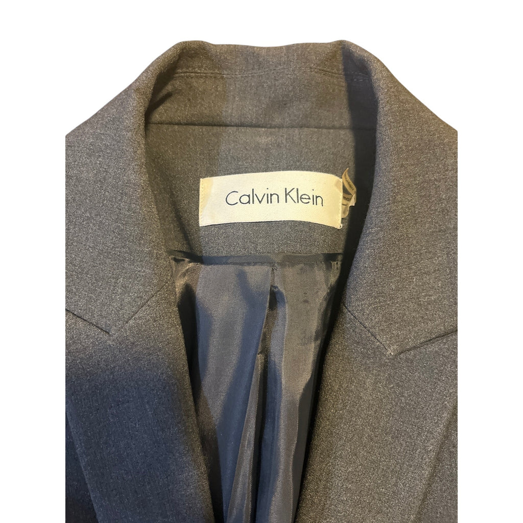 Calvin Klein Charcoal Women’s Career business Pant Suit Classic Fit slacks