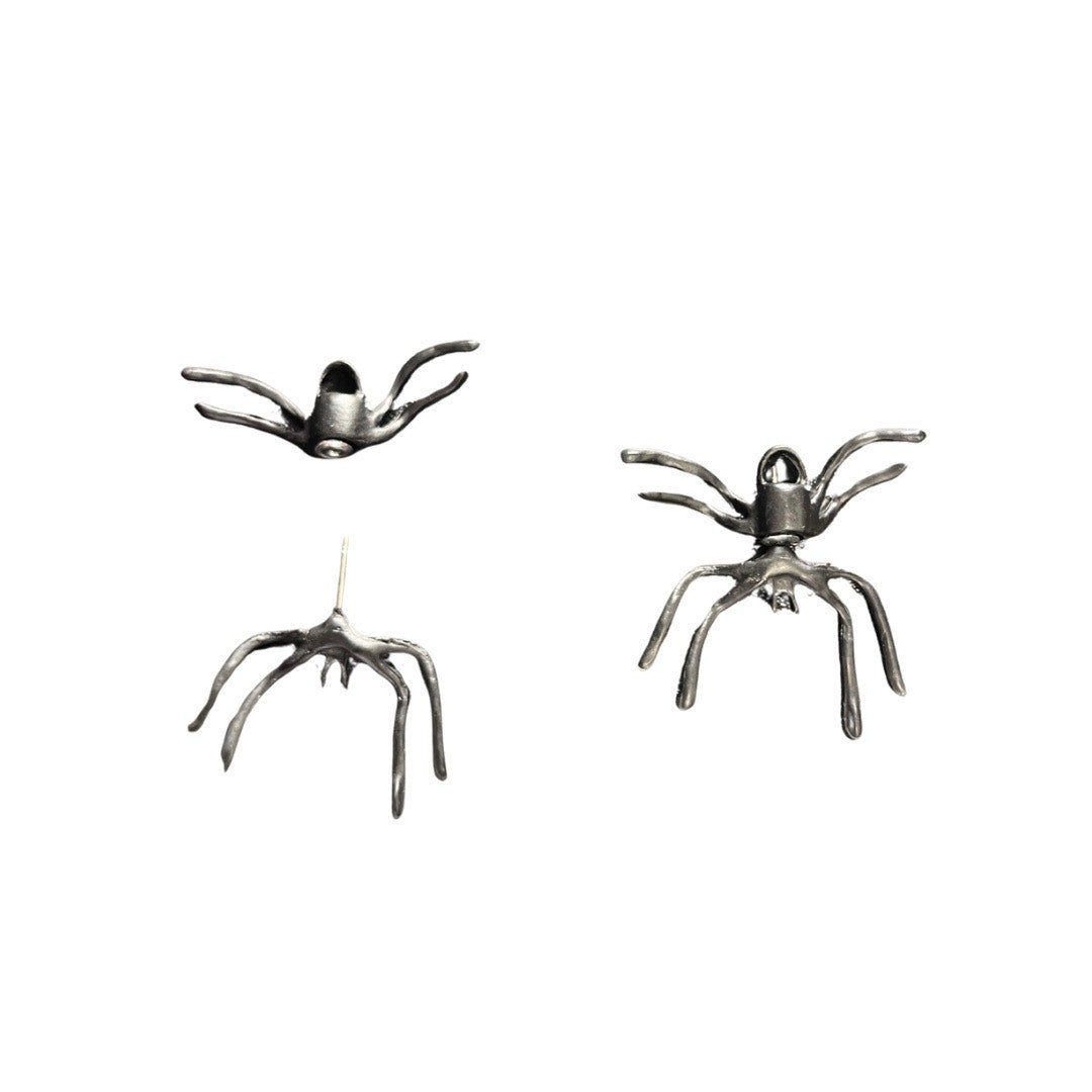 Spider stud earrings