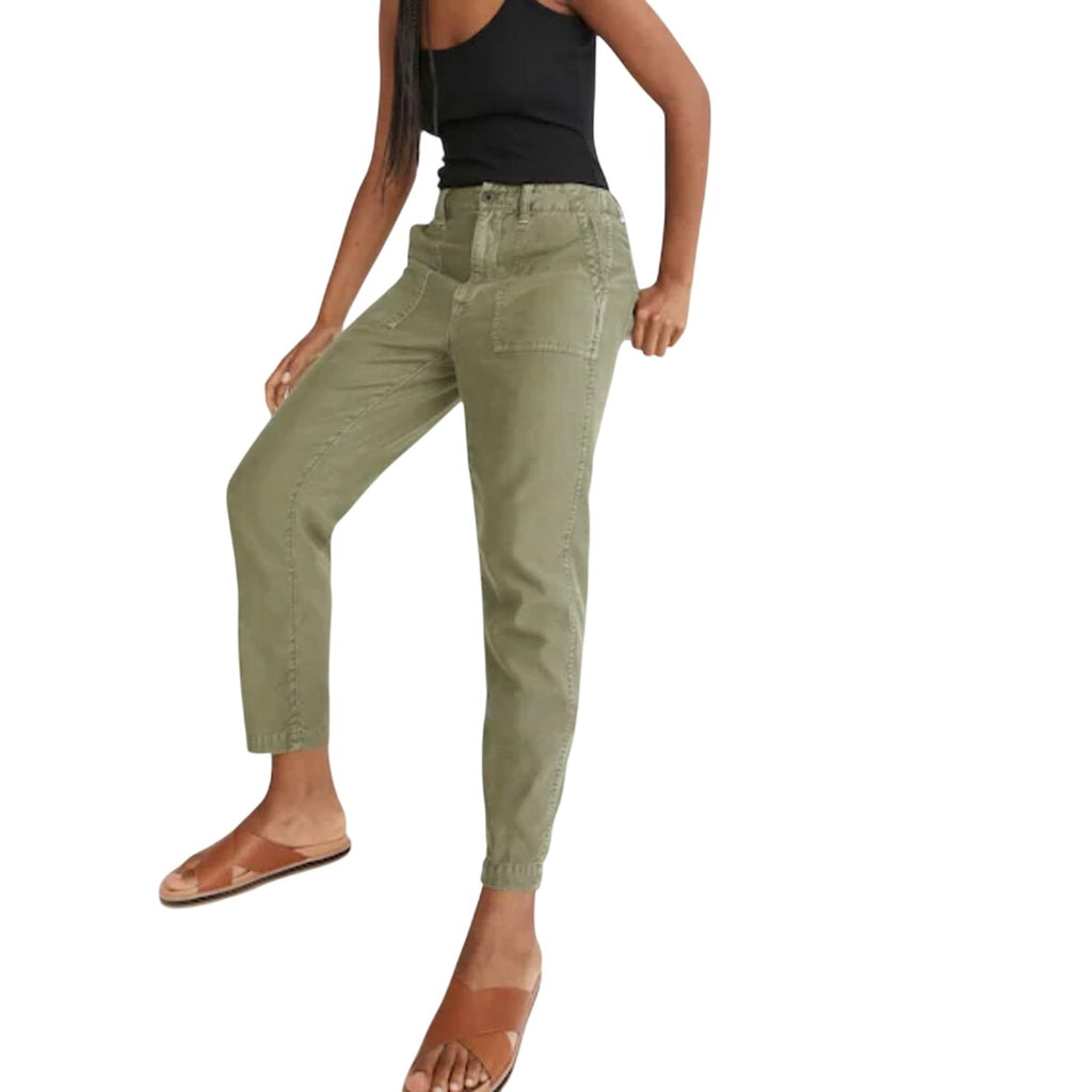 Madewell Curvy Griff Tapered Fatigue Pants 25 Vintage Inspired Relaxed Cropped