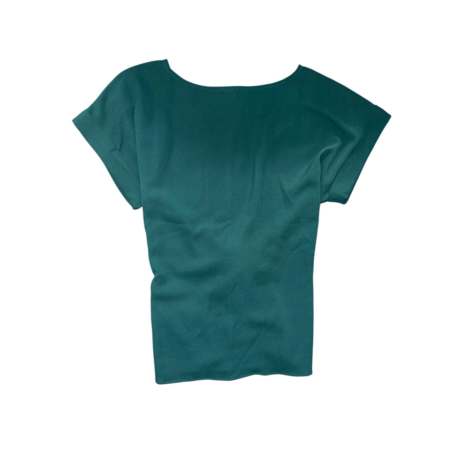 Stylish west kei blouse with tie belt, Emerald green