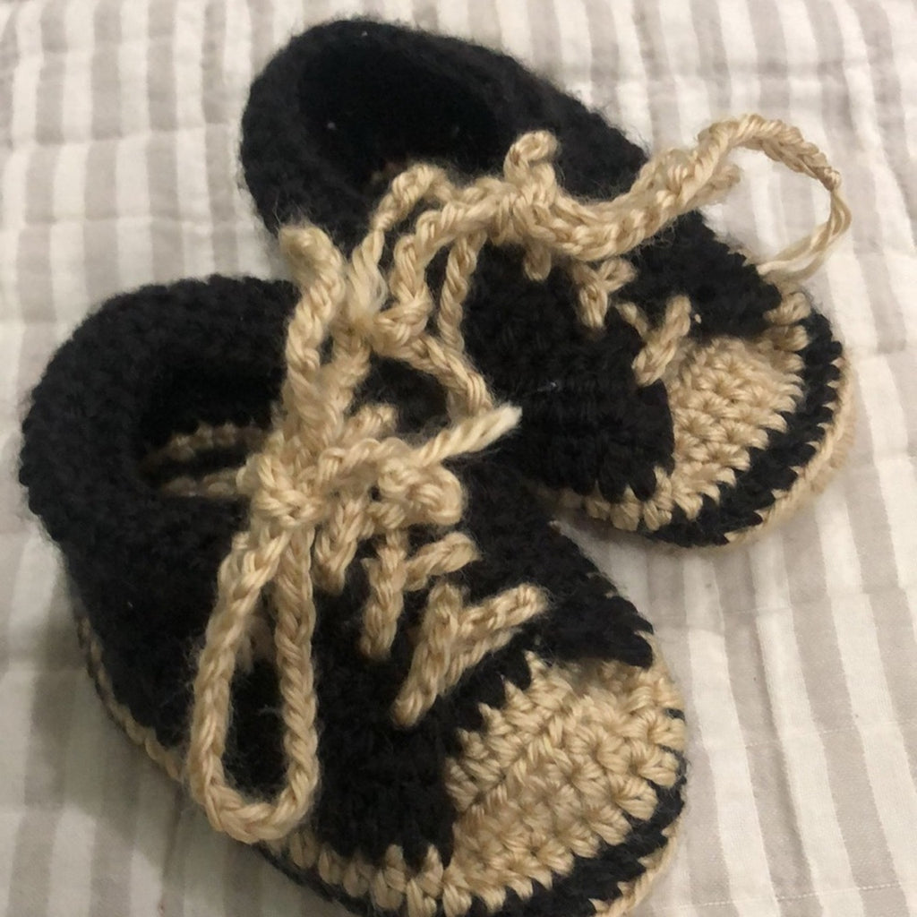 Crochet baby booties