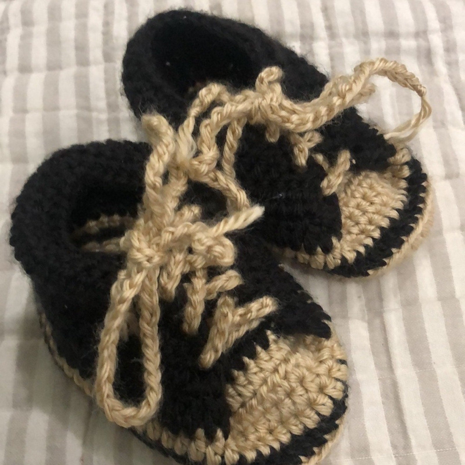 Crochet baby booties
