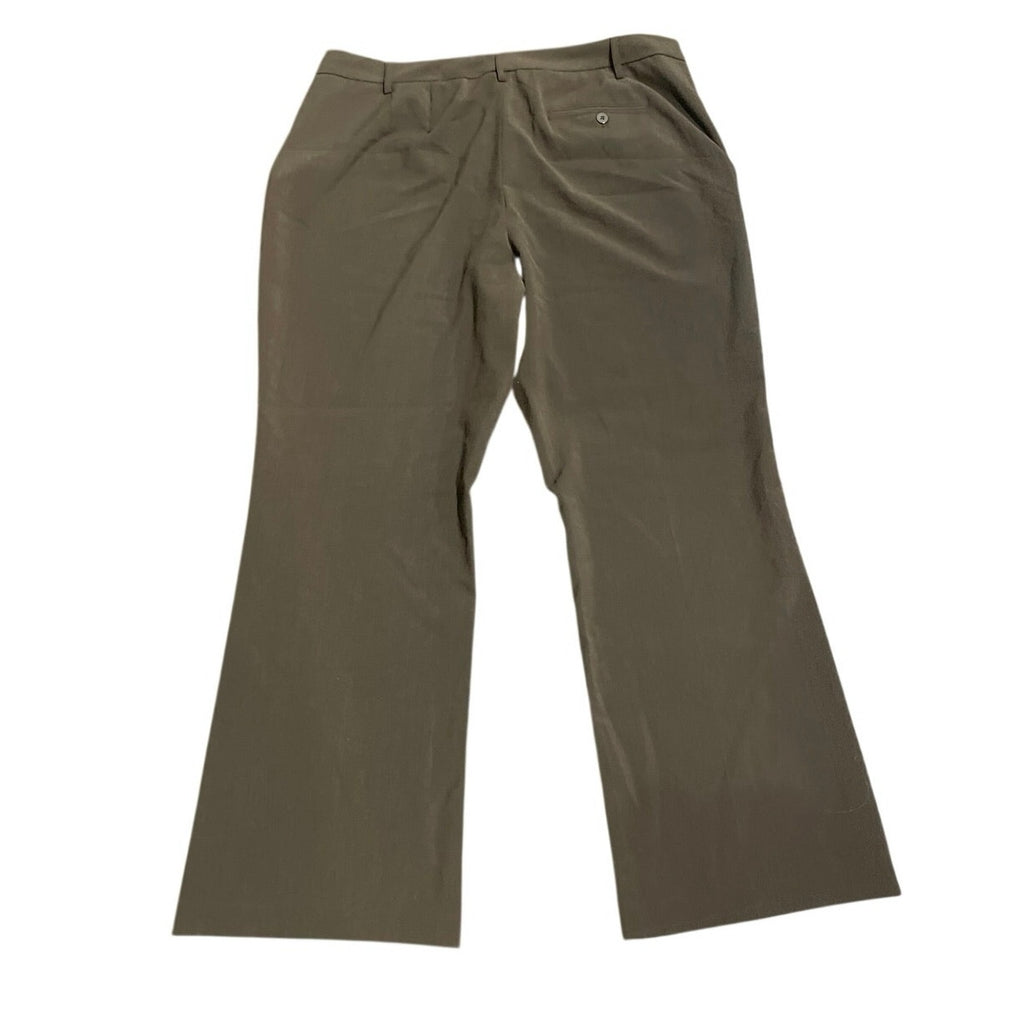 Avenue Stretch Brown Trousers Pants Plus Size 16 Casual Office Career
