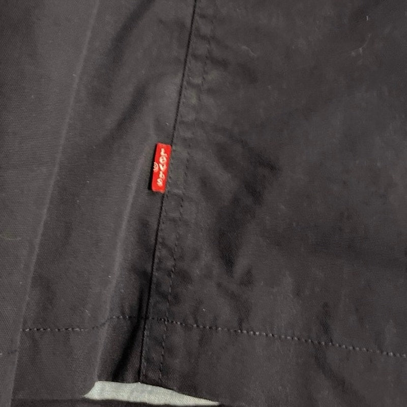 Levis Long Utility Button up Coat Jacket Blue SX XXL Lose Fit Casual Streetwear