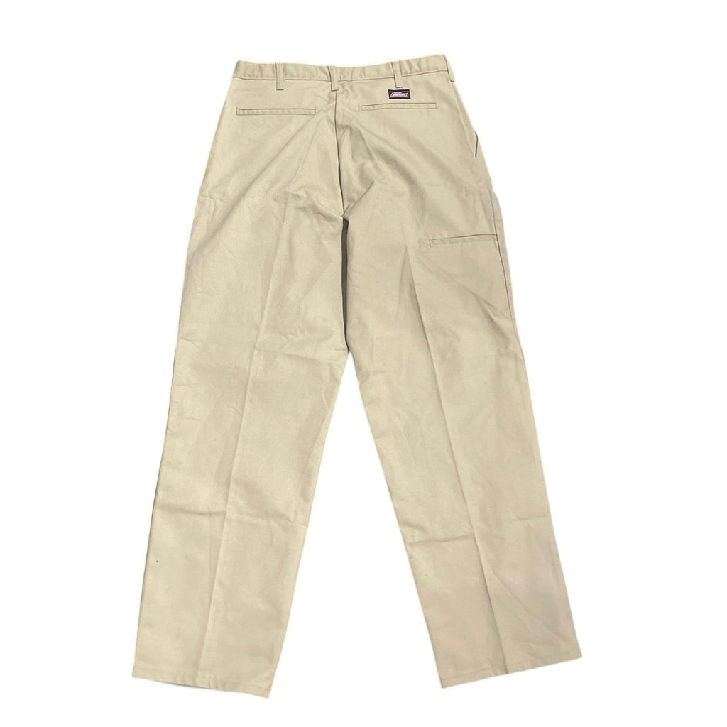 Genuine Dickies Khaki Pleated Chino Straight Leg Pants SZ 32X30 Workwear Casual