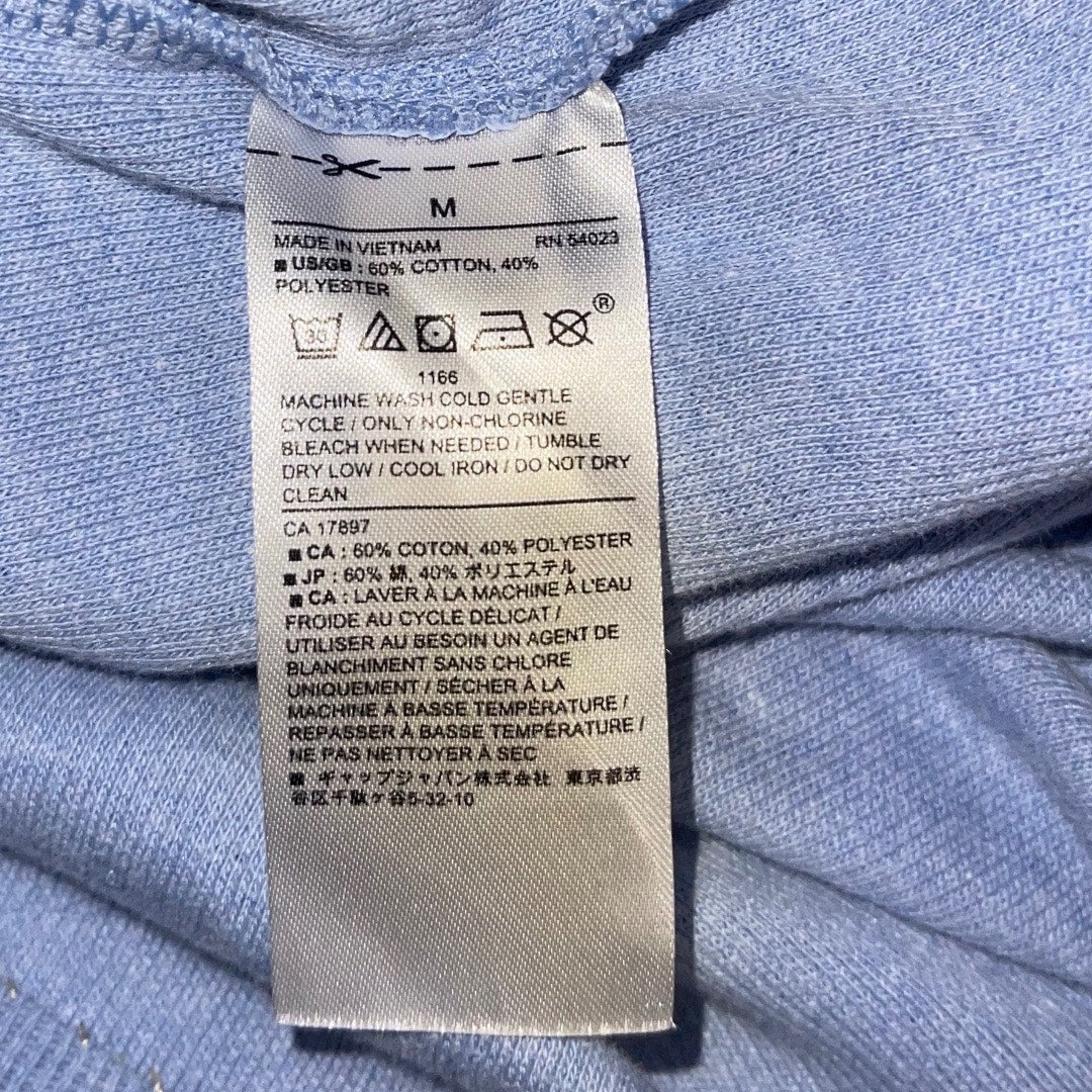 Banana Republic Henley Thermal Shirt Waffle Knit Long Sleeve Size M