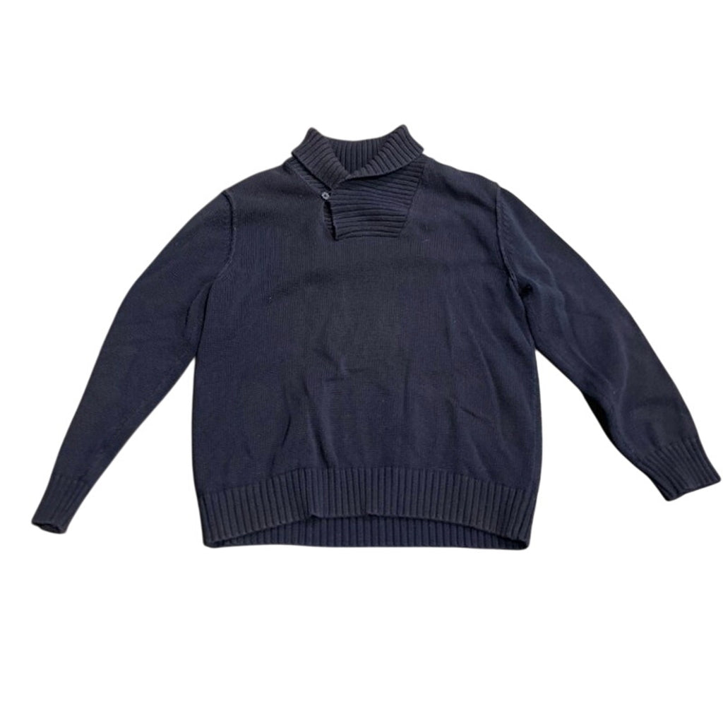Converse One Star Men's Shawl Collar Ribbed Knit Sweater SZ XL Preppy Casual
