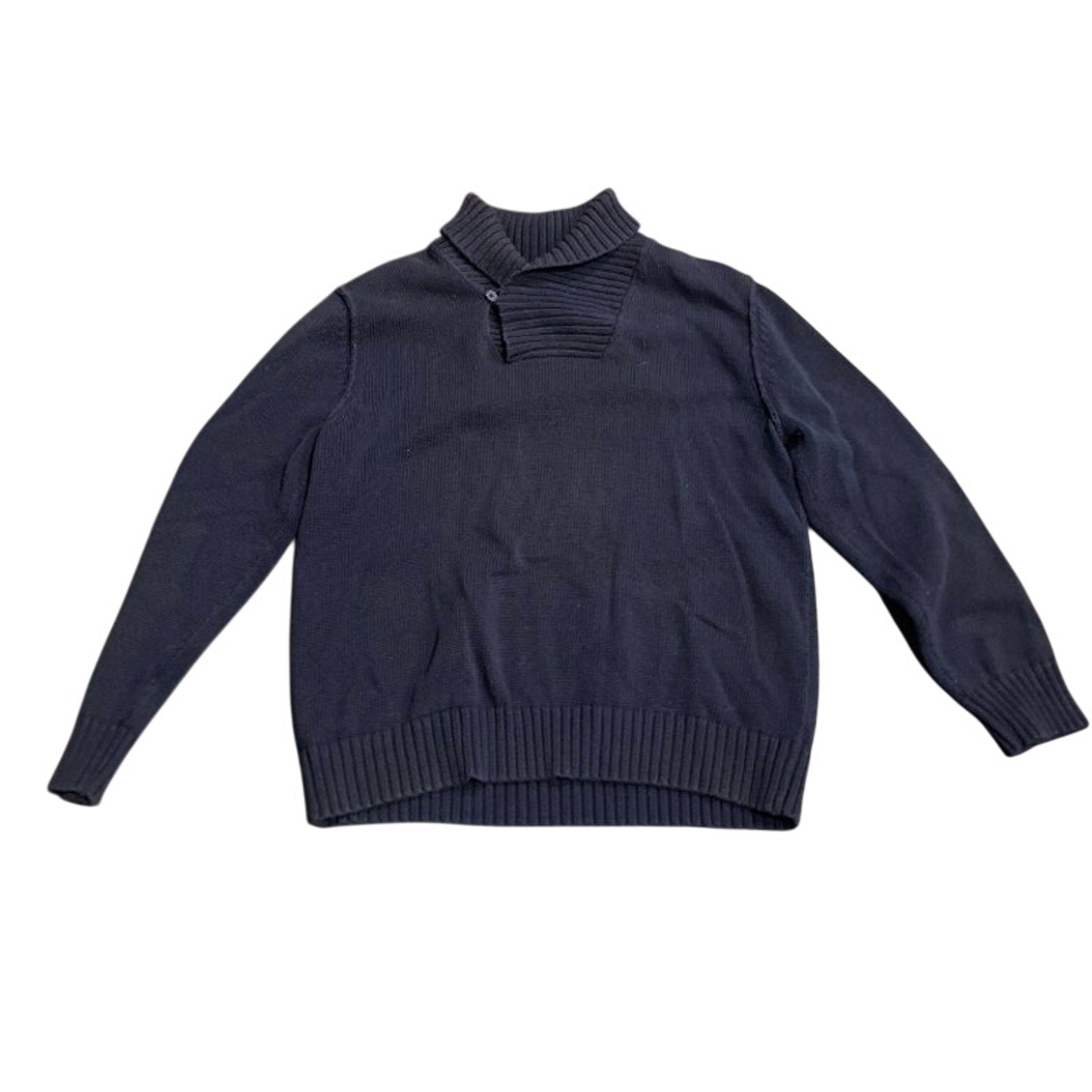 Converse One Star Men's Shawl Collar Ribbed Knit Sweater SZ XL Preppy Casual