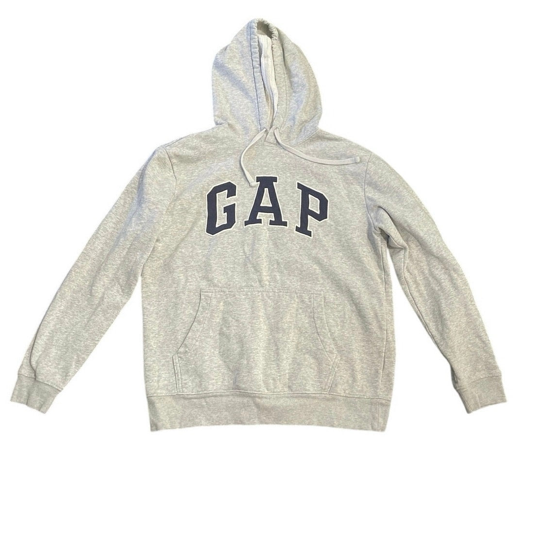 Gap Arch Logo Pullover Hoodie Sweater Heather Gray SZ S Streetwear Casual Y2K