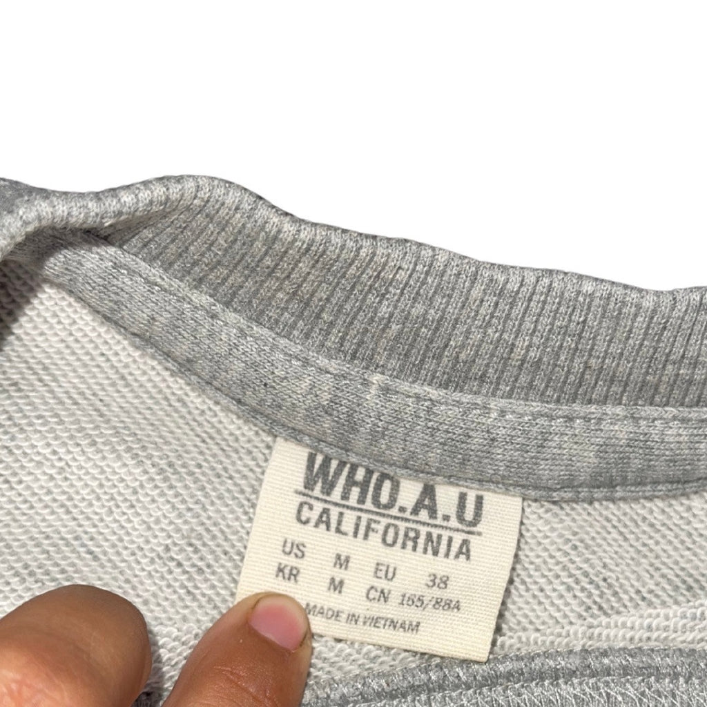 WHO.A.U California Crewneck Graphic Sweater Find a way Make one Medium cozywear