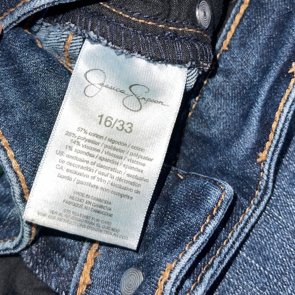 Jessica Simpson High Rise Forever Rolled Ankle Jeans Plus size 16x33 Blue Wash