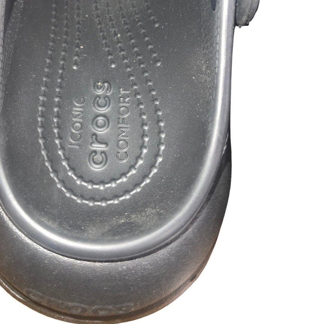 Iconic Crocs Platform Comfort Women Size 8 Unisex Classic Clog Black
