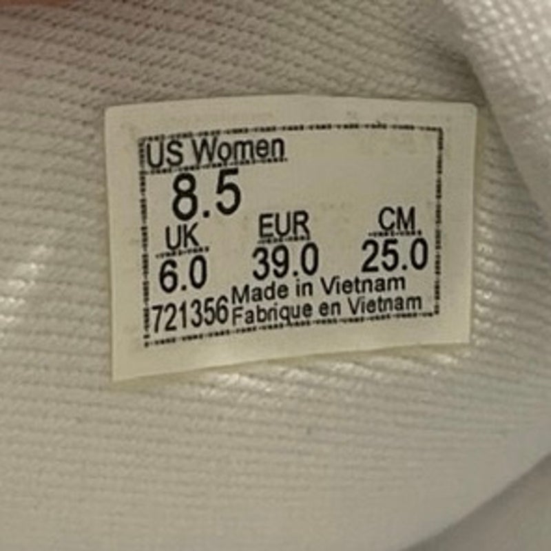 Vans White Comfy Cush Old Skool Leather Low Top Skater Sneakers 8.5 Streetwear