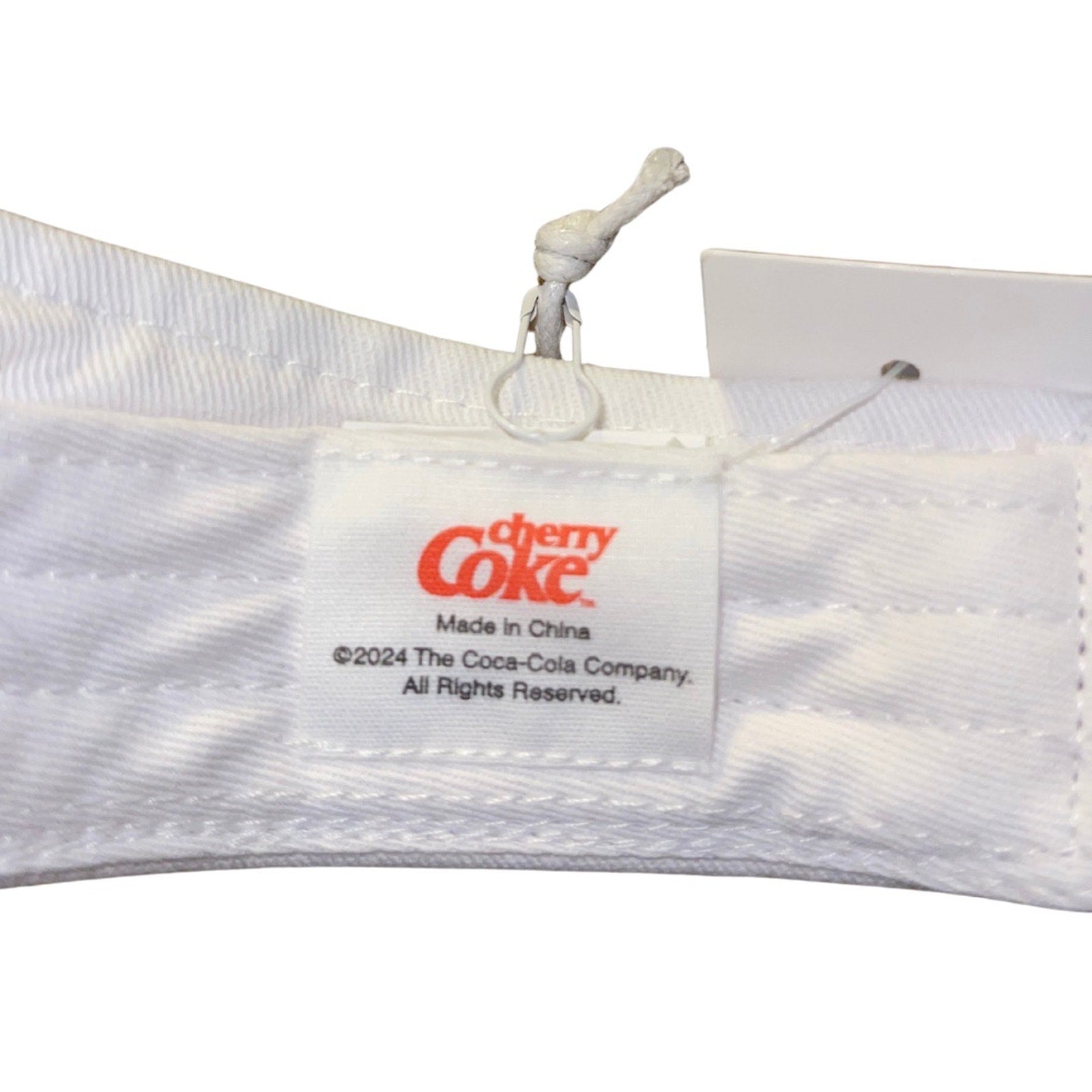 Coca-Cola Cherry Coke by PacSun Visor One Size fit Cap Canvas Adjustable NWT
