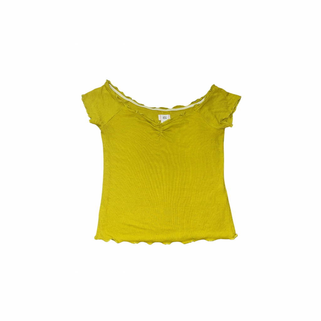 BDG Green Michelle off-the-shoulder top