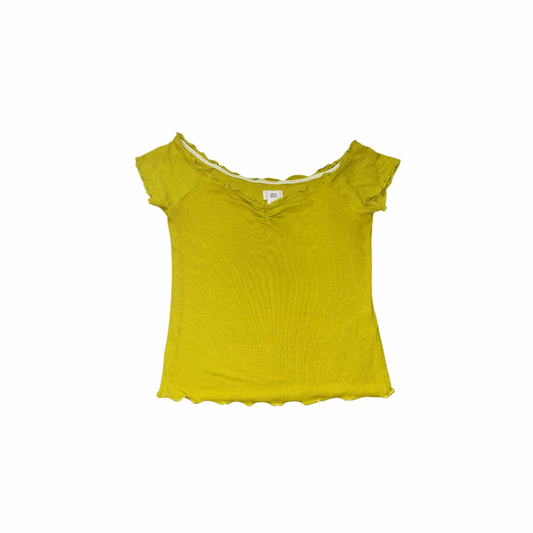 BDG Green Michelle off-the-shoulder top