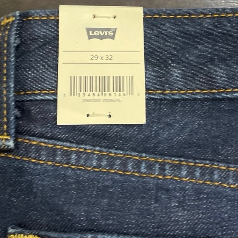 Levi's Low Rise Low Slim Boot Dark Wash Denim Jeans SZ 29 NWT Retro Flare Leg