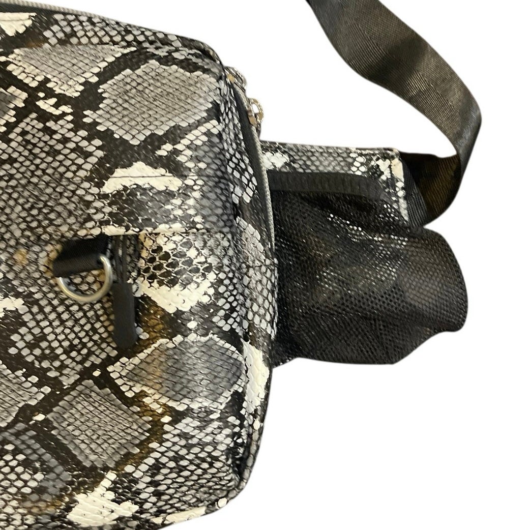 TushBaby Snakeskin Print The Pack Crossbody Fanny Pack Diaper Waist Bag