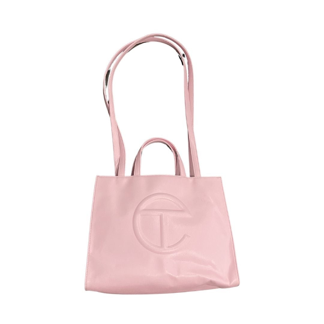 Telfar Shopping Bag Bubblegum Pink Tote Handbag Vegan Leather Crossbody Laptop