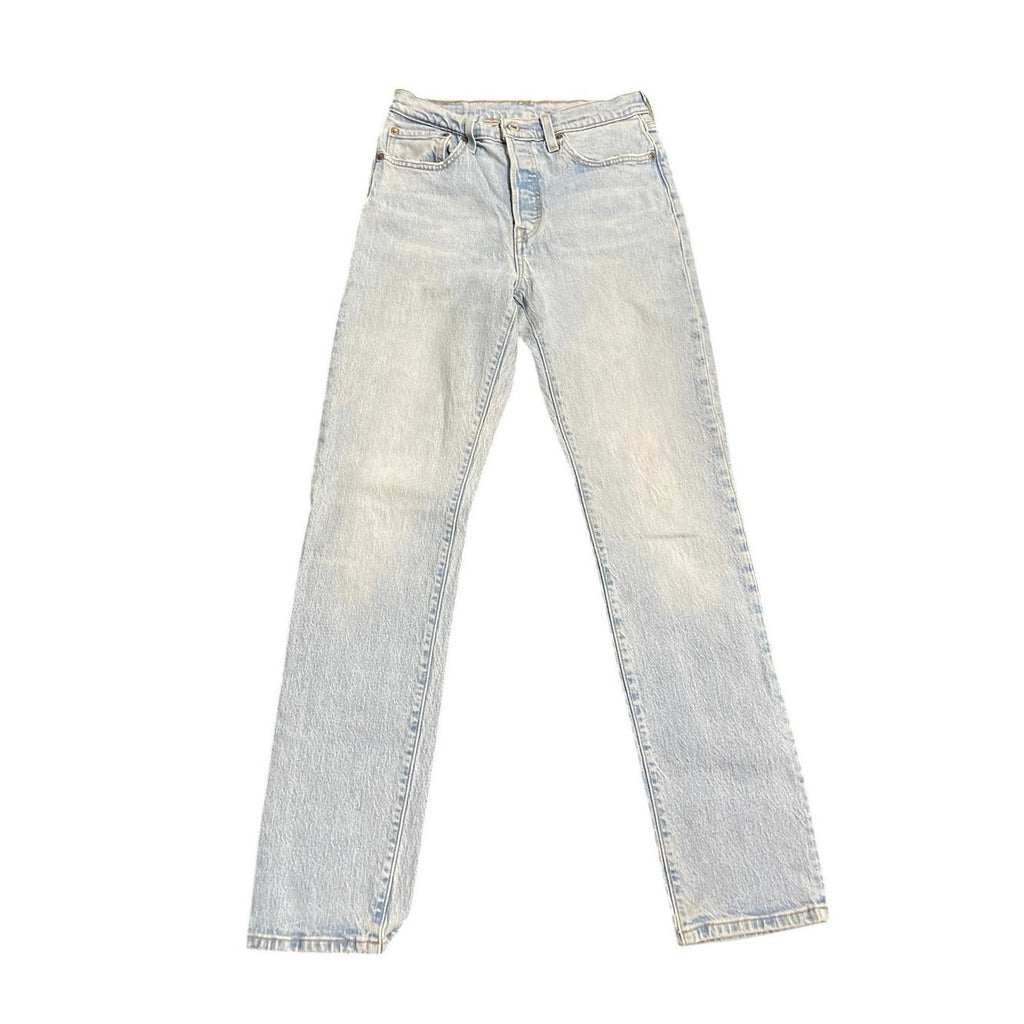 VTG Levi's 501 Button Fly Straight Denim Jeans Size 27X32 Streetwear Classic 90s