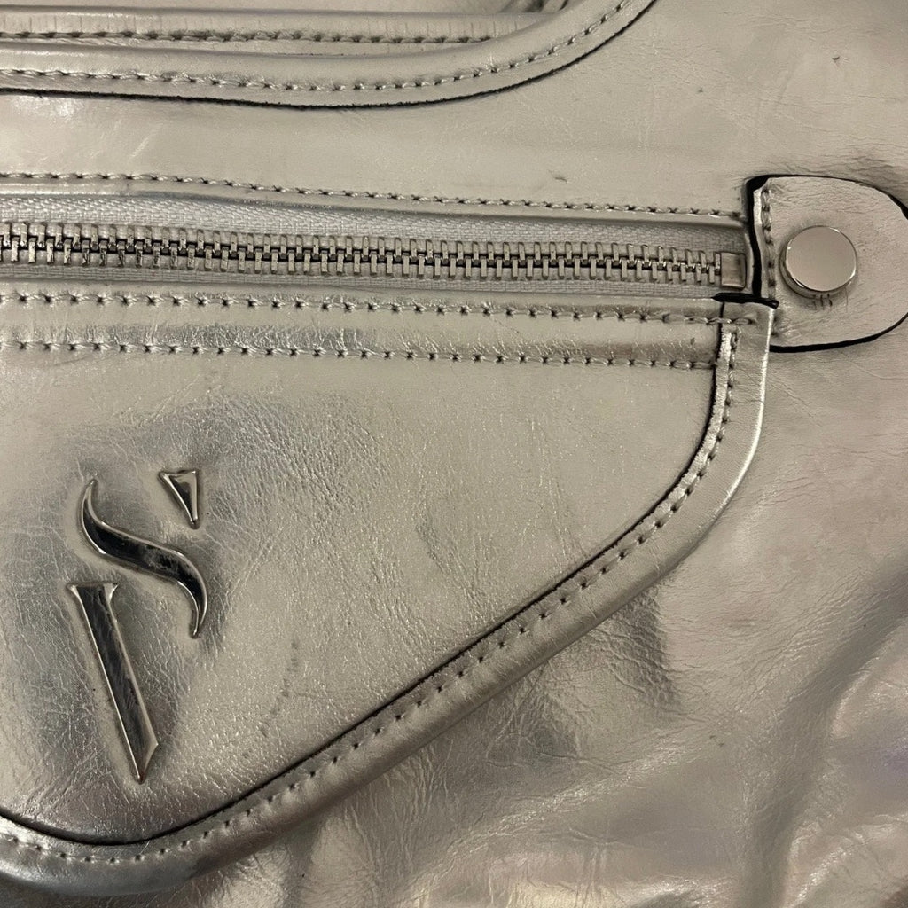 Simply Vera Vera Wang Shoulder Handbag Purse Hobo Silver Y2K