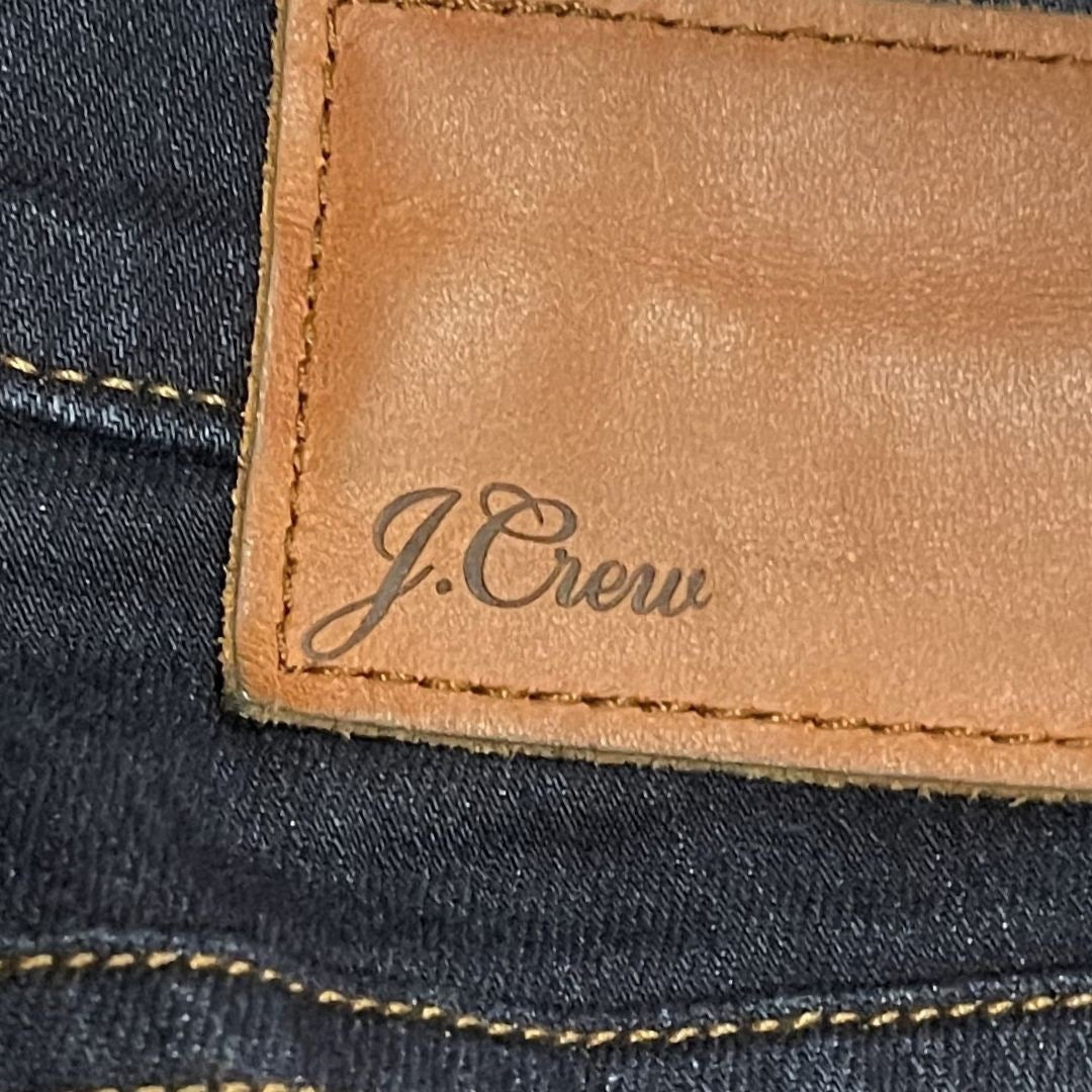 J. Crew Toothpick Skinny Dark Blue Wash Denim Jeans Size 28 Mid rise slim Casual