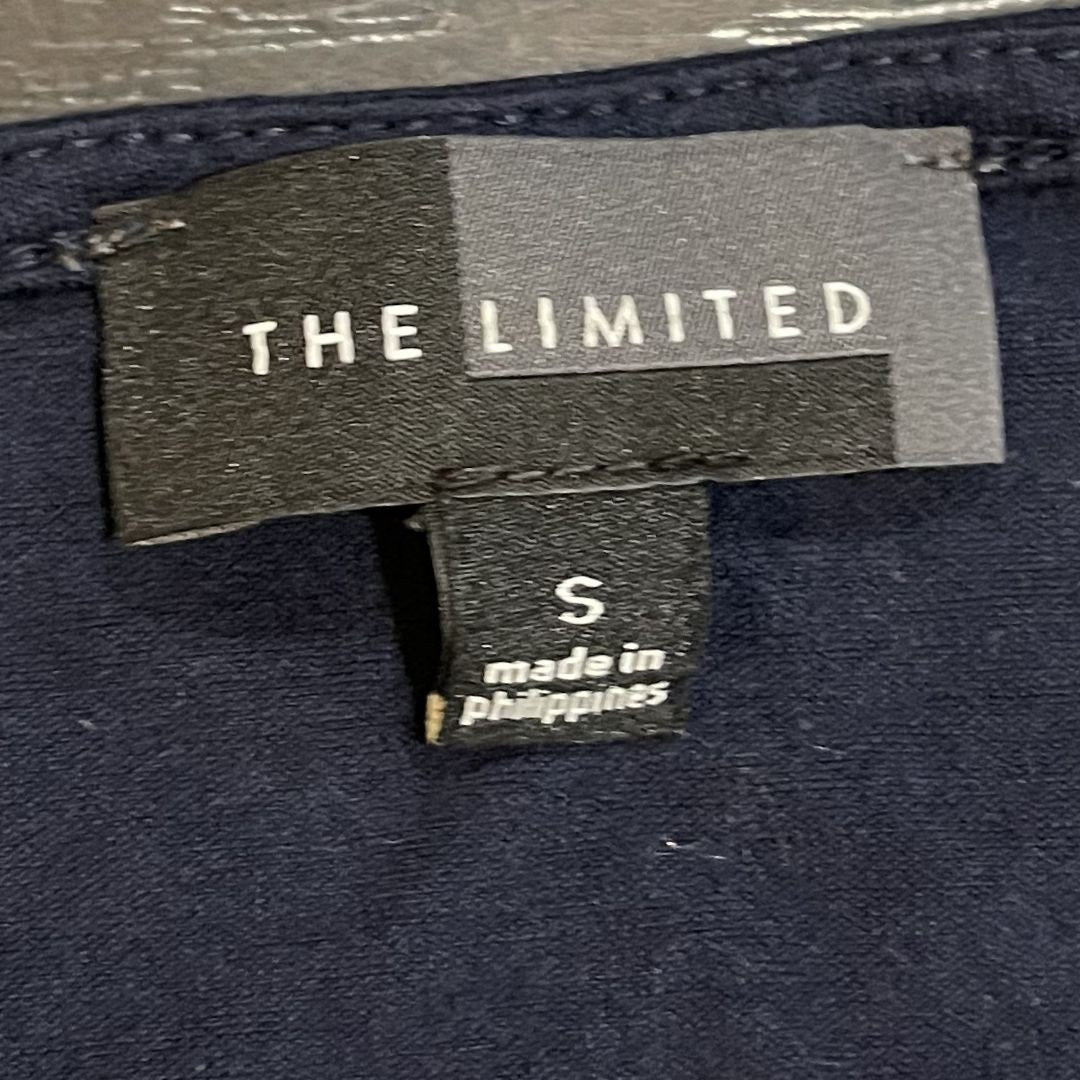 The Limited Sleeveless Navy Blue Blouse Size Small Career Preppy Office Chic