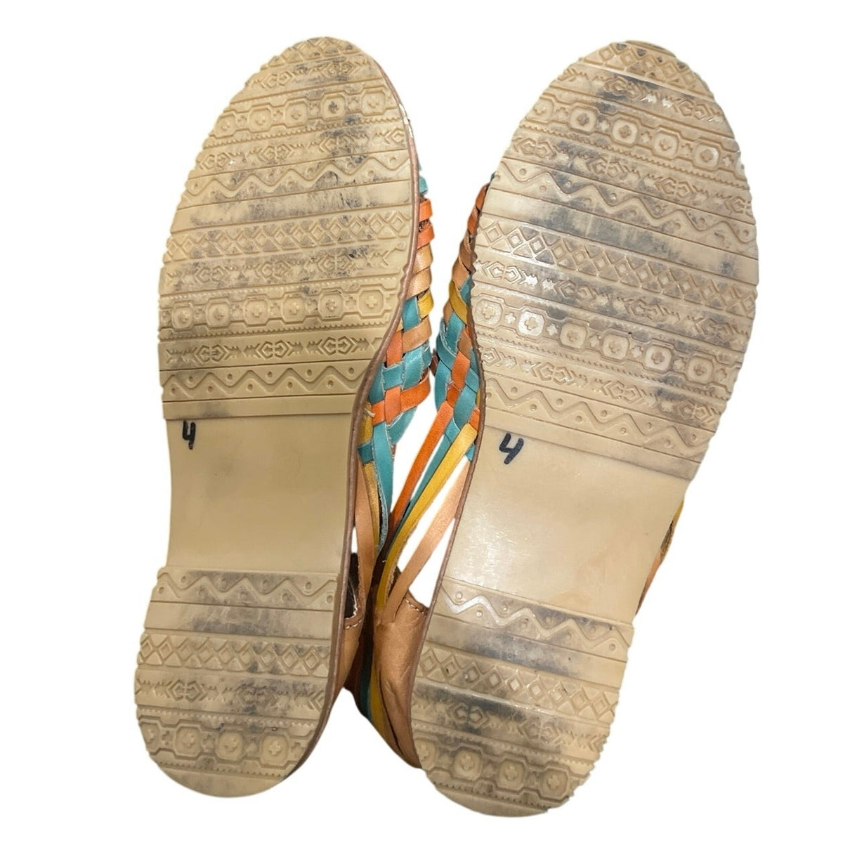 Gloss Footwear Made in Mexico Huaraches Leather Sandals SZ 7 Handcrafted Artisan