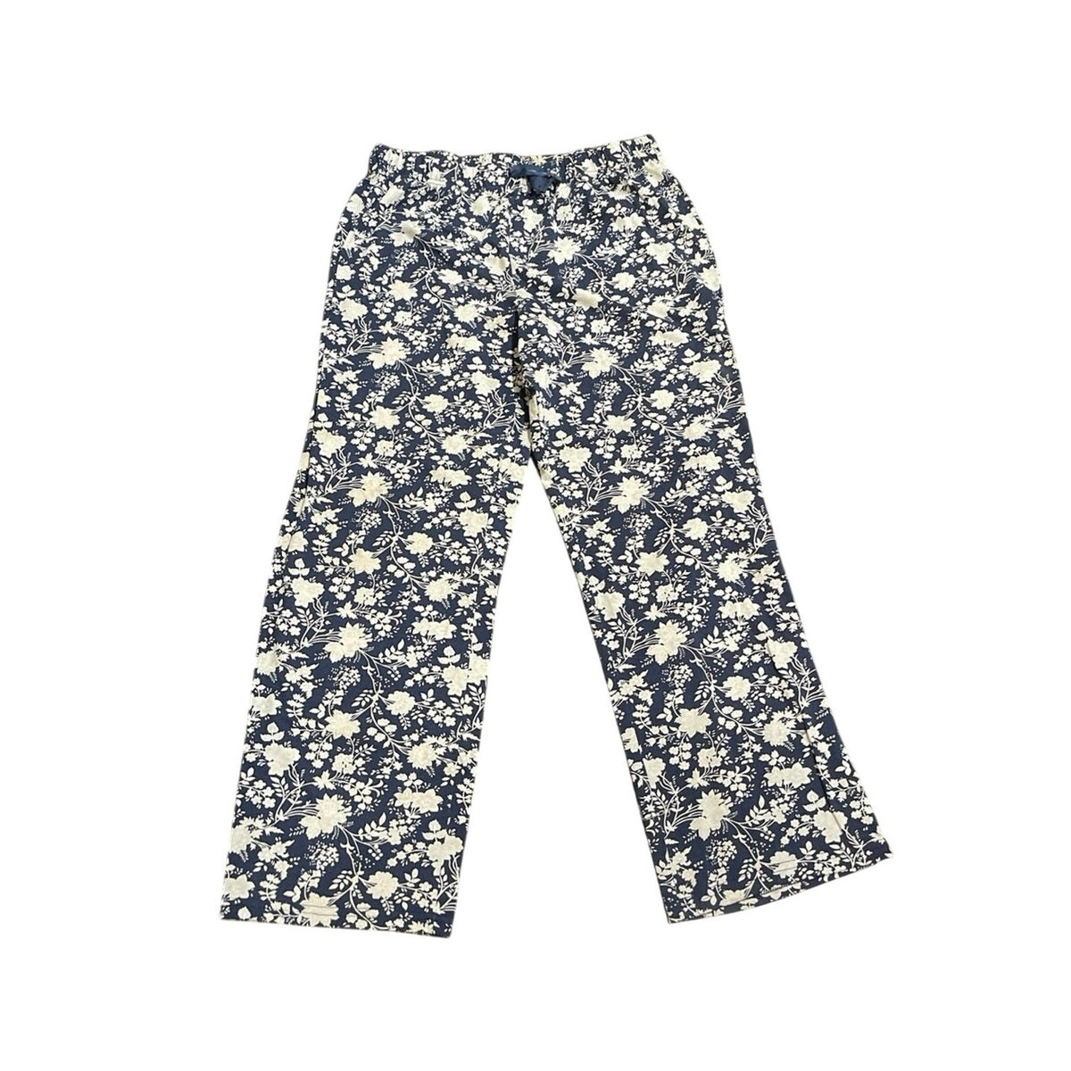Land's End Floral Print Pajama Pants SZ M Loungewear Sleepwear Casual