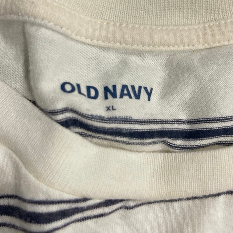 Old Navy Mens Striped Long Sleeve Crewneck Shirt SZ XL Casual Nautical Coastal