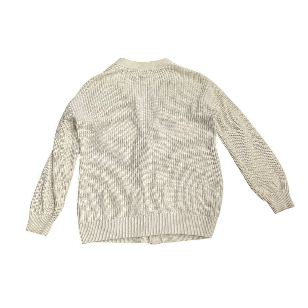 Loft Petites Saddie Sleeve V-Neck Knit Button up Pocket Cardigan Sweater SZ MP