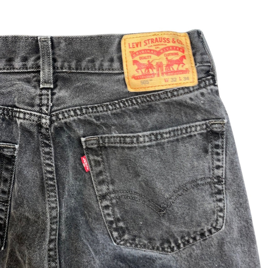 Levis 505 Regular Fit Mens Jeans Straight Leg Zip Fly Size 32x24 Denim Cotton