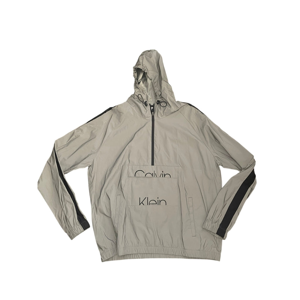 Calvin Klein Men's Reflective pullover hooded jacket Size 2XL