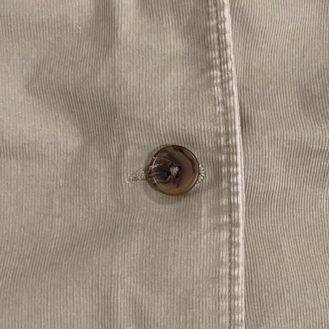 Lands End Women Corduroy Button Blazer Pockets Size 18 Preppy Career Office